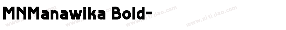 MNManawika Bold字体转换